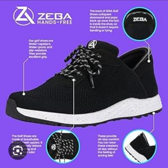 ZEBA MEN'S SNEAKERS BLACK SIZE 13. - Picture 12 of 12